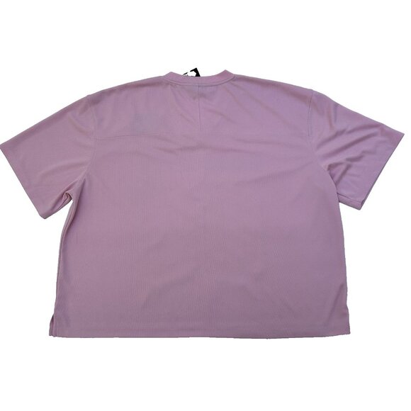 Hello Kitty Sanrio Pink Cropped Jersey Womens Size Medium 7/9 Cute Football - Picture 2 of 6